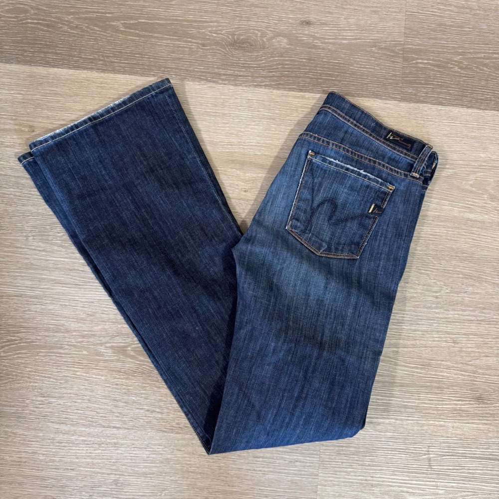 Citizens of Humanity Ingrid Jeans Women 28 Blue Low Waist Flare Stretch 002N-001